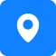 Blue location pin icon